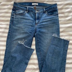 Loft crop skinny jeans